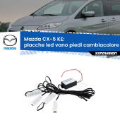 Kit 4 Placche LED Cambiacolore RGB Bluetooth Vano piedi e Abitacolo