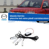 Kit 4 Placche LED Cambiacolore RGB Bluetooth Vano piedi e Abitacolo