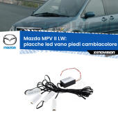 Kit 4 Placche LED Cambiacolore RGB Bluetooth Vano piedi e Abitacolo