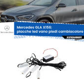 Kit 4 Placche LED Cambiacolore RGB Bluetooth Vano piedi e Abitacolo