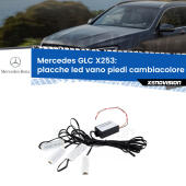 Kit 4 Placche LED Cambiacolore RGB Bluetooth Vano piedi e Abitacolo