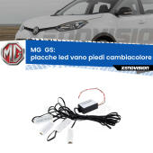Kit 4 Placche LED Cambiacolore RGB Bluetooth Vano piedi e Abitacolo