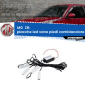 Kit 4 Placche LED Cambiacolore RGB Bluetooth Vano piedi e Abitacolo
