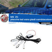Kit 4 Placche LED Cambiacolore RGB Bluetooth Vano piedi e Abitacolo