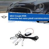 Kit 4 Placche LED Cambiacolore RGB Bluetooth Vano piedi e Abitacolo