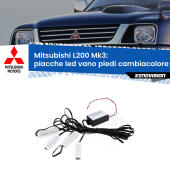 Kit 4 Placche LED Cambiacolore RGB Bluetooth Vano piedi e Abitacolo