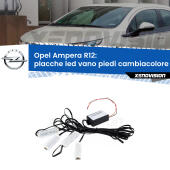 Kit 4 Placche LED Cambiacolore RGB Bluetooth Vano piedi e Abitacolo