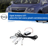 Kit 4 Placche LED Cambiacolore RGB Bluetooth Vano piedi e Abitacolo