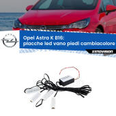 Kit 4 Placche LED Cambiacolore RGB Bluetooth Vano piedi e Abitacolo