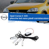 Kit 4 Placche LED Cambiacolore RGB Bluetooth Vano piedi e Abitacolo