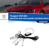 Kit 4 Placche LED Cambiacolore RGB Bluetooth Vano piedi e Abitacolo