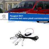 Kit 4 Placche LED Cambiacolore RGB Bluetooth Vano piedi e Abitacolo