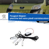Kit 4 Placche LED Cambiacolore RGB Bluetooth Vano piedi e Abitacolo