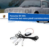 Kit 4 Placche LED Cambiacolore RGB Bluetooth Vano piedi e Abitacolo