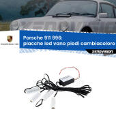 Kit 4 Placche LED Cambiacolore RGB Bluetooth Vano piedi e Abitacolo