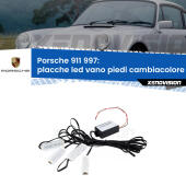 Kit 4 Placche LED Cambiacolore RGB Bluetooth Vano piedi e Abitacolo