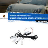 Kit 4 Placche LED Cambiacolore RGB Bluetooth Vano piedi e Abitacolo