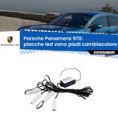Kit 4 Placche LED Cambiacolore RGB Bluetooth Vano piedi e Abitacolo