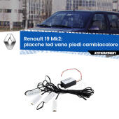 Kit 4 Placche LED Cambiacolore RGB Bluetooth Vano piedi e Abitacolo