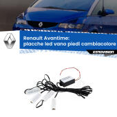 Kit 4 Placche LED Cambiacolore RGB Bluetooth Vano piedi e Abitacolo