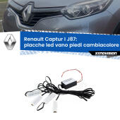 Kit 4 Placche LED Cambiacolore RGB Bluetooth Vano piedi e Abitacolo