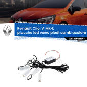 Kit 4 Placche LED Cambiacolore RGB Bluetooth Vano piedi e Abitacolo