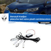 Kit 4 Placche LED Cambiacolore RGB Bluetooth Vano piedi e Abitacolo