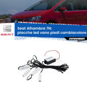 Kit 4 Placche LED Cambiacolore RGB Bluetooth Vano piedi e Abitacolo