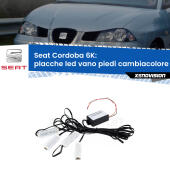 Kit 4 Placche LED Cambiacolore RGB Bluetooth Vano piedi e Abitacolo