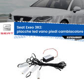 Kit 4 Placche LED Cambiacolore RGB Bluetooth Vano piedi e Abitacolo