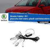 Kit 4 Placche LED Cambiacolore RGB Bluetooth Vano piedi e Abitacolo