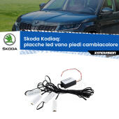 Kit 4 Placche LED Cambiacolore RGB Bluetooth Vano piedi e Abitacolo