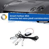 Kit 4 Placche LED Cambiacolore RGB Bluetooth Vano piedi e Abitacolo