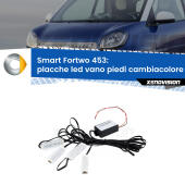 Kit 4 Placche LED Cambiacolore RGB Bluetooth Vano piedi e Abitacolo