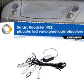 Kit 4 Placche LED Cambiacolore RGB Bluetooth Vano piedi e Abitacolo