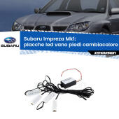 Kit 4 Placche LED Cambiacolore RGB Bluetooth Vano piedi e Abitacolo