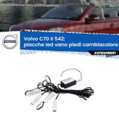 Kit 4 Placche LED Cambiacolore RGB Bluetooth Vano piedi e Abitacolo