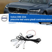 Kit 4 Placche LED Cambiacolore RGB Bluetooth Vano piedi e Abitacolo