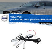 Kit 4 Placche LED Cambiacolore RGB Bluetooth Vano piedi e Abitacolo