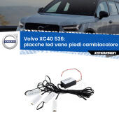 Kit 4 Placche LED Cambiacolore RGB Bluetooth Vano piedi e Abitacolo