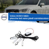 Kit 4 Placche LED Cambiacolore RGB Bluetooth Vano piedi e Abitacolo
