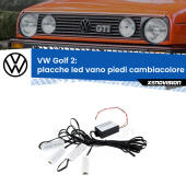 Kit 4 Placche LED Cambiacolore RGB Bluetooth Vano piedi e Abitacolo