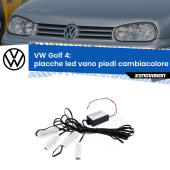Kit 4 Placche LED Cambiacolore RGB Bluetooth Vano piedi e Abitacolo
