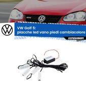 Kit 4 Placche LED Cambiacolore RGB Bluetooth Vano piedi e Abitacolo