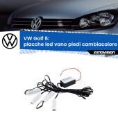 Kit 4 Placche LED Cambiacolore RGB Bluetooth Vano piedi e Abitacolo