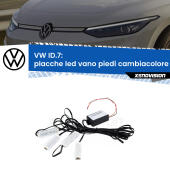 Kit 4 Placche LED Cambiacolore RGB Bluetooth Vano piedi e Abitacolo