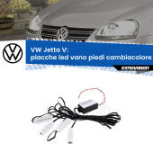 Kit 4 Placche LED Cambiacolore RGB Bluetooth Vano piedi e Abitacolo