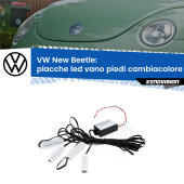 Kit 4 Placche LED Cambiacolore RGB Bluetooth Vano piedi e Abitacolo