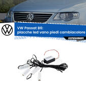Kit 4 Placche LED Cambiacolore RGB Bluetooth Vano piedi e Abitacolo