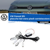 Kit 4 Placche LED Cambiacolore RGB Bluetooth Vano piedi e Abitacolo